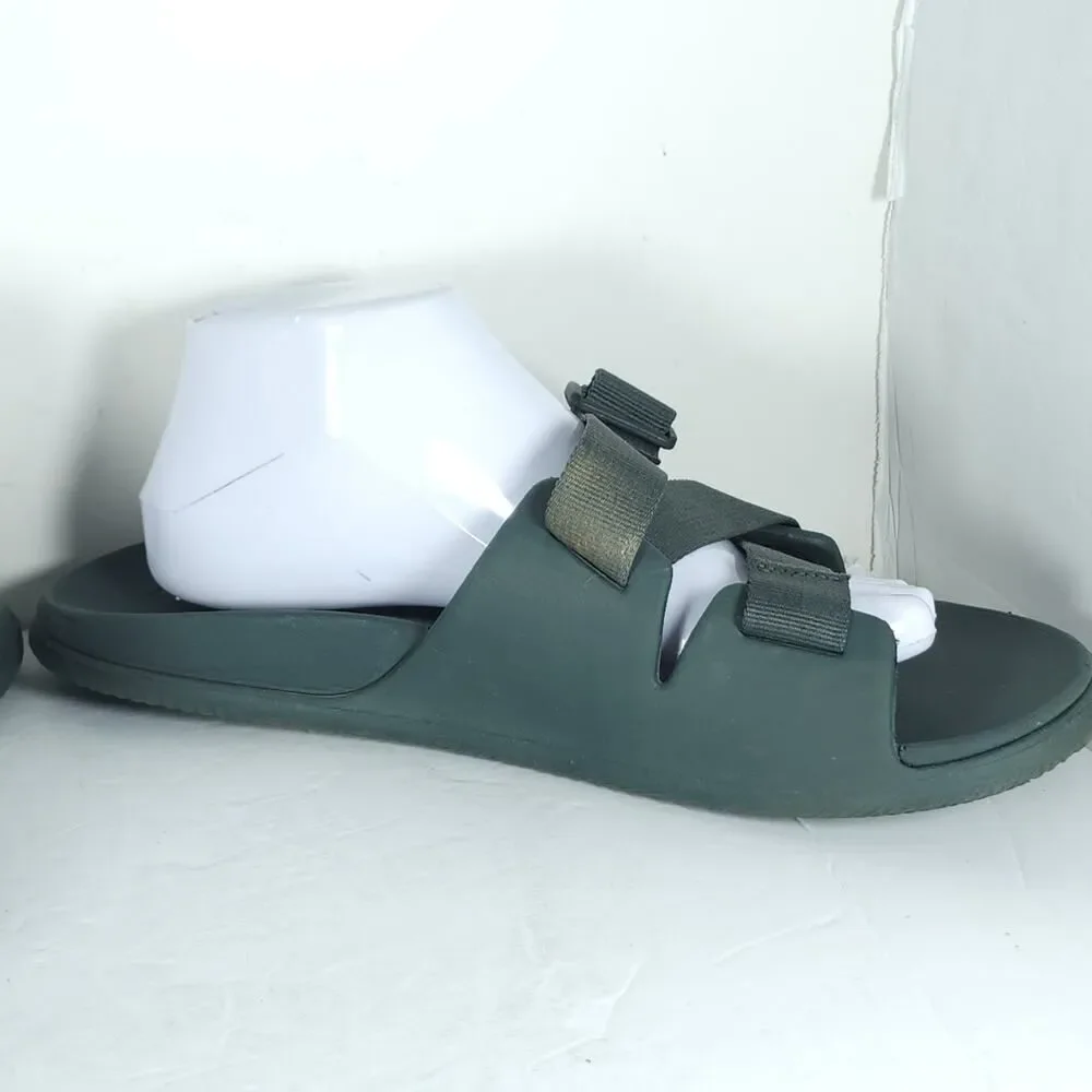 Chaco Men's Chillos US10 Green Strappy Flat Outdoors Slide Sandals